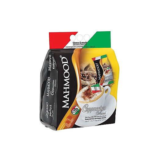 Mahmood Coffee Cappuccino Karamel Choco Granül 20 Adet x 25 Gram - Mahmood Coffee
