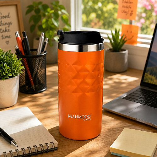 Mahmood Coffee Çelik Termos Turuncu 300 ml - 2