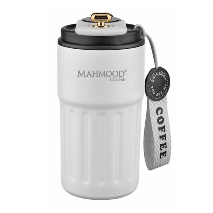 Mahmood Coffee Dereceli Beyaz Termos 440 ml - 1