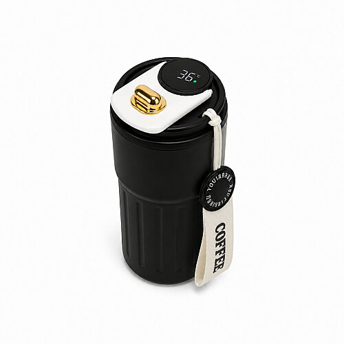 Mahmood Coffee Dereceli Siyah Termos 440 ml - 5