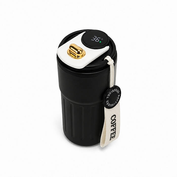 Mahmood Coffee Dereceli Siyah Termos 440 ml - 5
