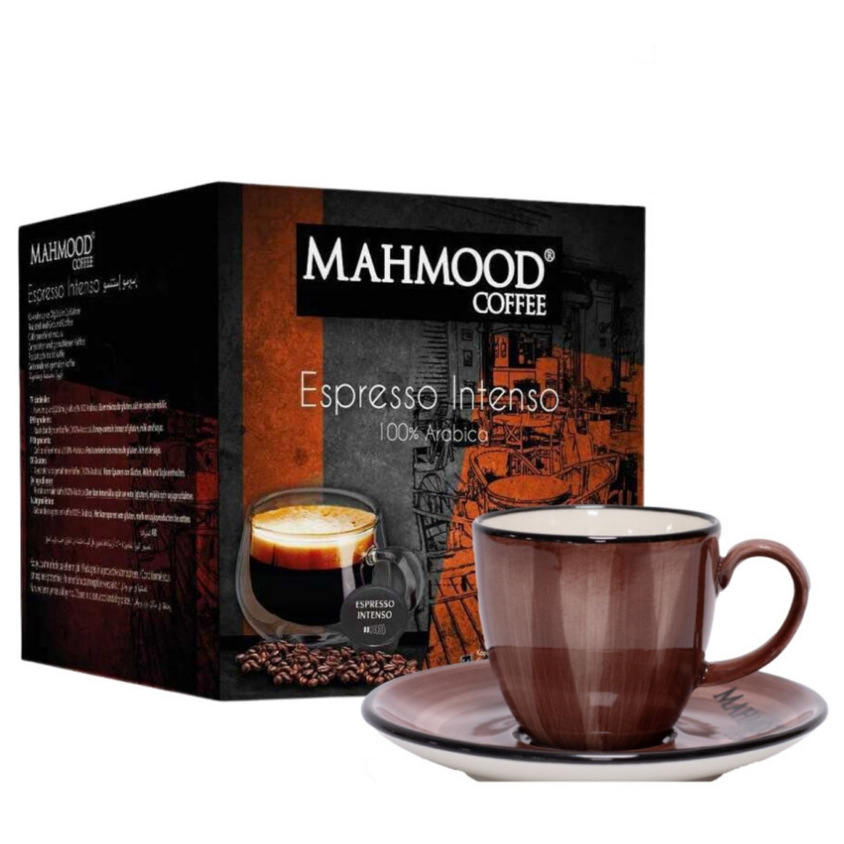 Mahmood Coffee Dolce Gusto Espresso Kapsül 7 Gr x 16 Adet ve Fincan - 1