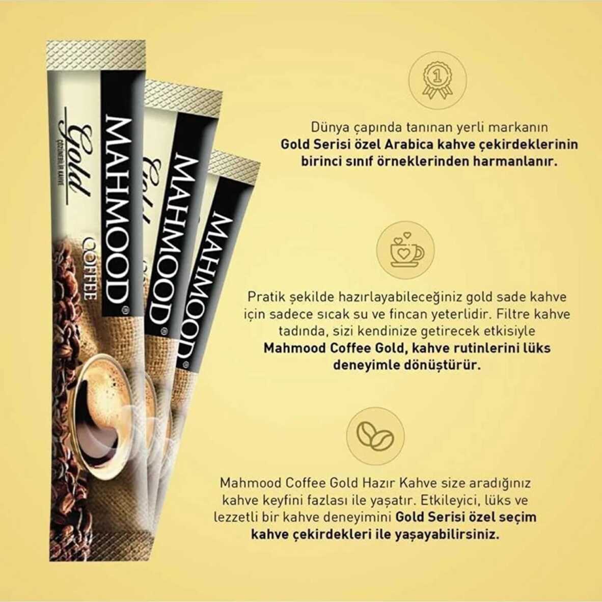 Mahmood Coffee Gold 2 gr x 48 adet & Mahmood Coffee Stick Kahve Kreması 5 gr x 48 adet - 4