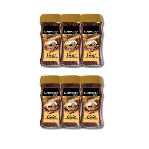 Mahmood Coffee Gold Granül Kahve Cam Kavanoz 100 G x 6’lı Set - Mahmood Coffee