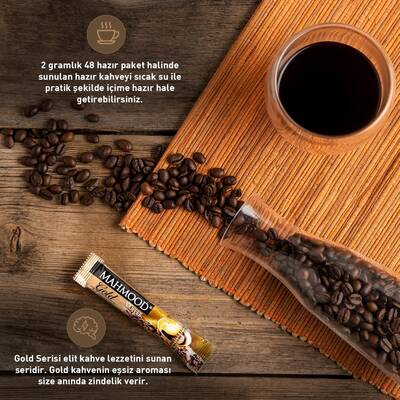 Mahmood Coffee Gold Hazır Granül Kahve 48 Adet X 2 G - 5