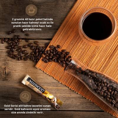Mahmood Coffee Gold Hazır Granül Kahve 48 Adet X 2 gr - 4
