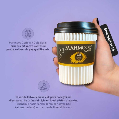 Mahmood Coffee Gold Kahve Karton Bardak 2 Gram x 6 Adet - 3