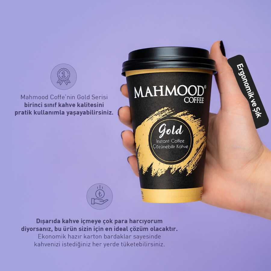 Mahmood Coffee Gold Karton Bardak 2 Gr x 5 Adet - 5