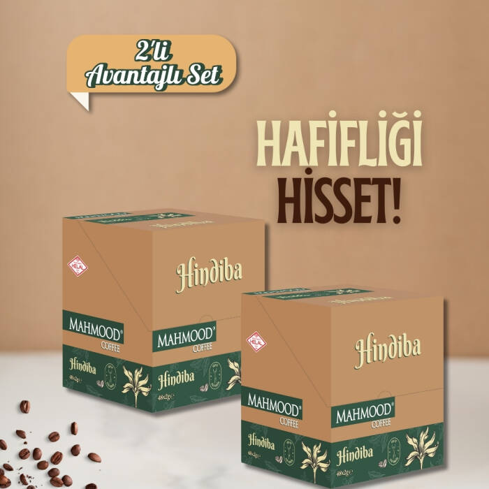 Mahmood Coffee Hindiba Kahvesi 2’li Paket 2g x 48 Stick | %60 Hindiba %40 Kahve - 4