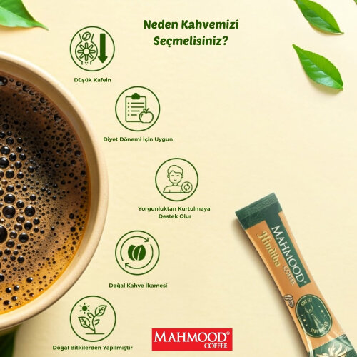 Mahmood Coffee Hindiba Kahvesi 2’li Paket 2g x 48 Stick | %60 Hindiba %40 Kahve - 2