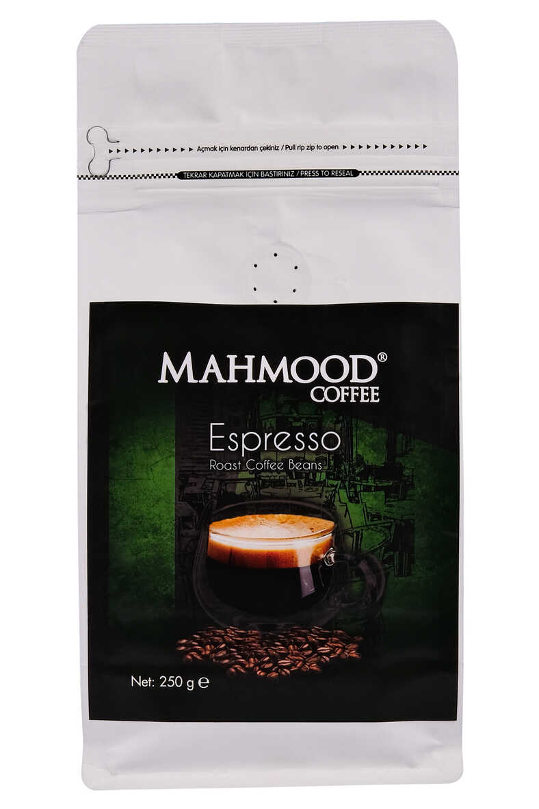 Mahmood Coffee Kavrulmuş Espresso Kahve Çekirdekleri 250 gr - 1