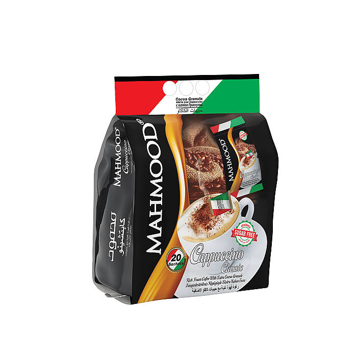 Mahmood Coffee Klasik Choco Granüllü Şekersiz Cappuccino 20 Adet x 13,7 G - 1