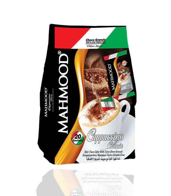 Mahmood Coffee Klasik Choco Granüllü Şekersiz Cappuccino 20 Adet x 13,7 Gr - 1