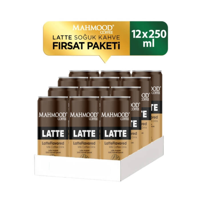 Mahmood Coffee Latte Soğuk Kahve 250 ml X 12 Adet - 2