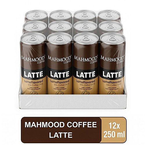 Mahmood Coffee Latte Soğuk Kahve 250 ml X 12 Adet - Mahmood Coffee