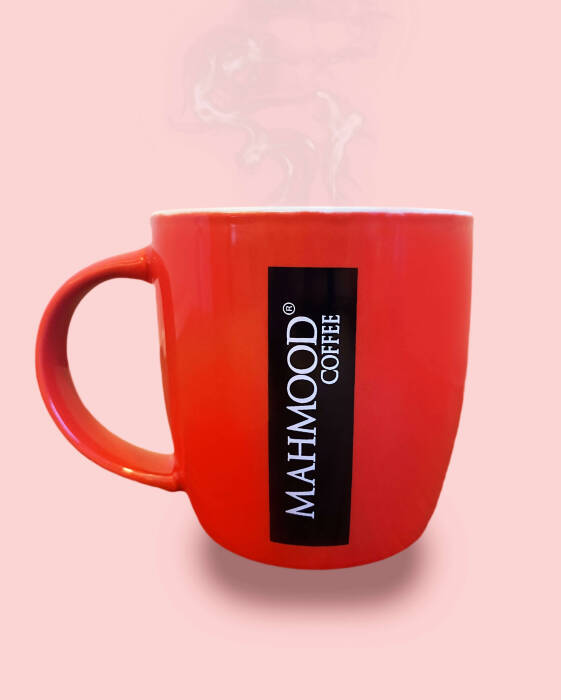 Mahmood Coffee Kırmızı Mottolu Porselen Kupa 300 ml - 2