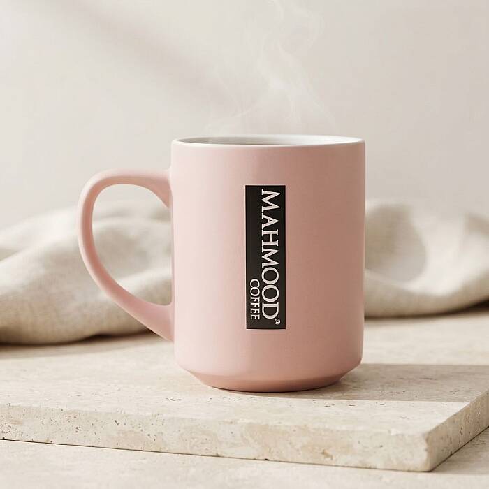 Mahmood Coffee Pembe Mottolu Porselen Kupa - 4