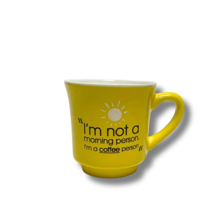 Mahmood Coffee Sarı Mottolu Porselen Kupa - 3