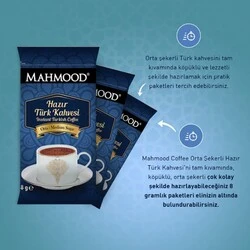 Mahmood Coffee Hazır Türk Kahvesi Orta 8 gr x 12 adet - 2