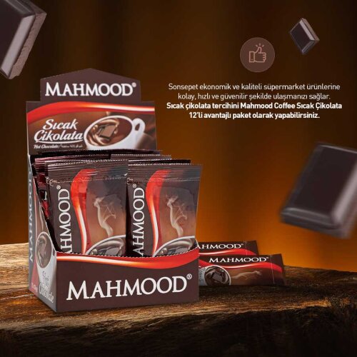 Mahmood Coffee Sıcak Çikolata 12 Adet x 20 G Koli - 3
