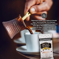Mahmood Coffee Hazır Türk Kahvesi Sütlü Şekersiz 19 g x12 adet - 6