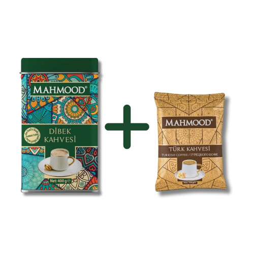 Mahmood Dibek Kahvesi Metal Kutu 400 G ve Orta Kavrulmuş Türk Kahvesi 100 G - Mahmood Coffee