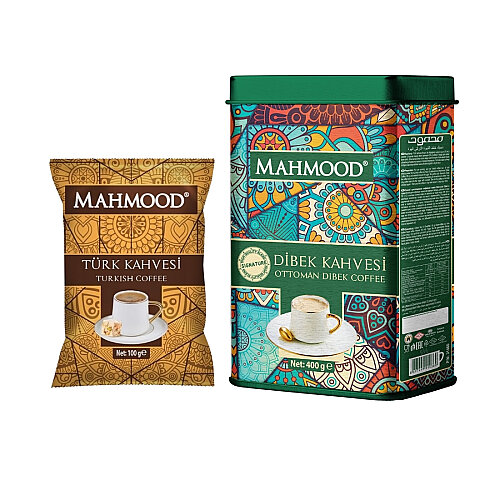 Mahmood Dibek Kahvesi Metal Kutu 400 G ve Orta Kavrulmuş Türk Kahvesi 100 G - Mahmood Coffee