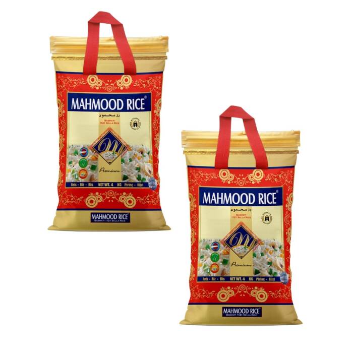 Mahmood Rıce 1121 Basmati Pirinç 4 kg x 2 Adet - 1