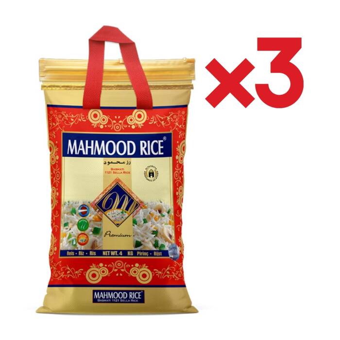 Mahmood Rıce 1121 Basmati Pirinç 4 Kg X 3 Adet - 1