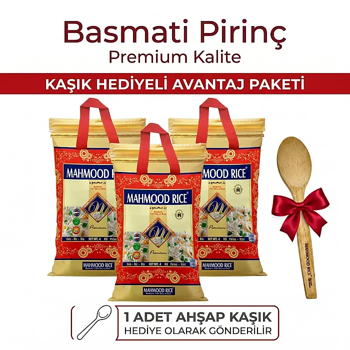 Mahmood Rıce 1121 Basmati Pirinç 4 Kg X 3 Adet - 1