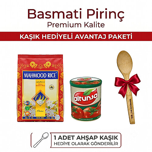 Mahmood Rıce 1121 Basmati Pirinç 900 g ve Altunsa Domates Salçası 830 g - Mahmood Rice