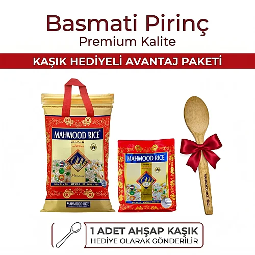 Mahmood Rıce 1121 Basmati Pirinç 4 Kg ve Basmati 1121 Pirinç 900 G - Mahmood Rice