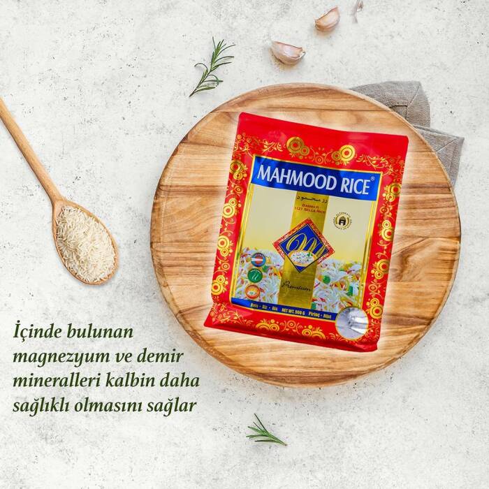 Mahmood Rice Basmati Pirinç 900 G x 10 Adet - 3
