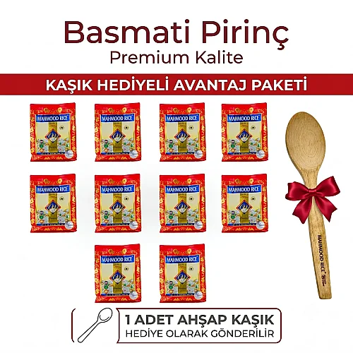 Mahmood Rice Basmati Pirinç 900 G x 10 Adet - Mahmood Rice