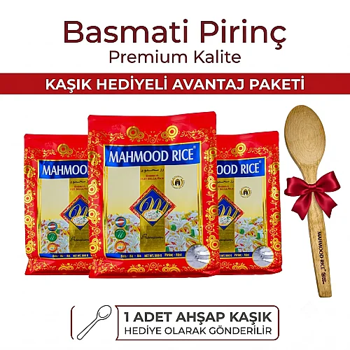 Mahmood Rice Basmati Pirinç 900 G X 3 Adet - Mahmood Rice