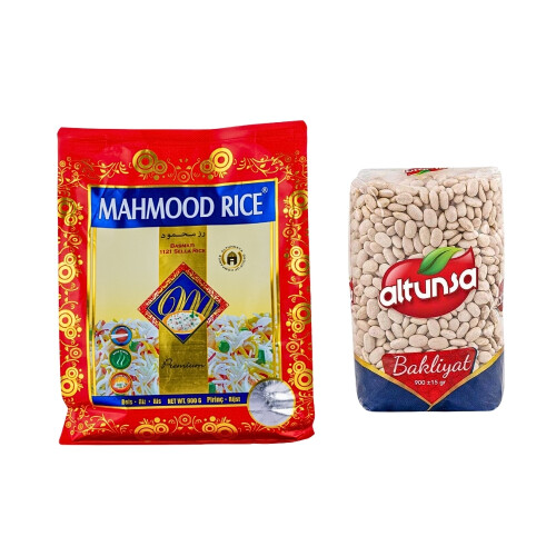 Mahmood Rice Basmati Pirinç 900 G ve Altunsa Fasulye Dermason 900 G Seti - Mahmood Rice