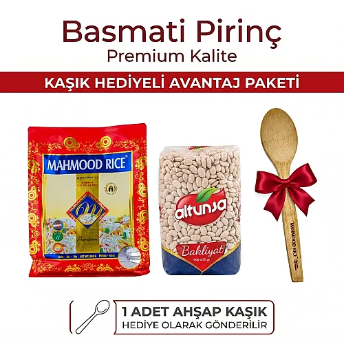 Mahmood Rice Basmati Pirinç 900 G ve Altunsa Fasulye Dermason 900 G Seti - Mahmood Rice