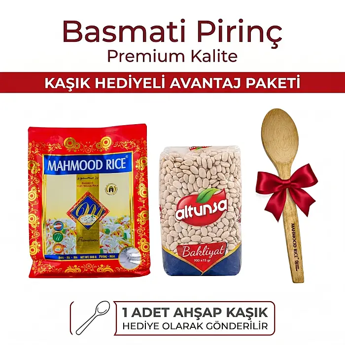 Mahmood Rice Basmati Pirinç 900 G ve Altunsa Fasulye Dermason 900 G Seti - 1