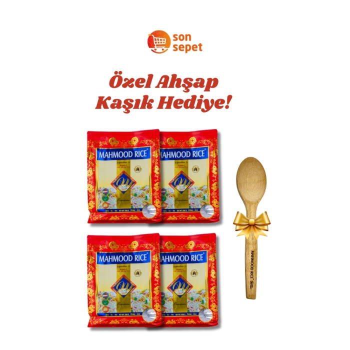 Mahmood Rice Basmati Pirinç 900 G x 4 Adet - 1