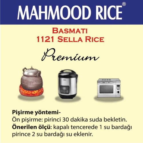 Mahmood Rice Basmati Pirinç 900 G x 2 Adet - 5
