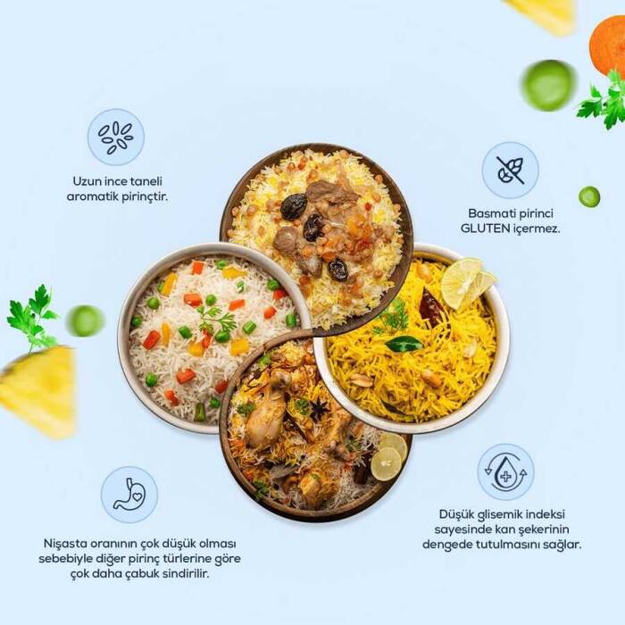 Mahmood Rice Basmati Pirinç 900 G x 2 Adet - 4