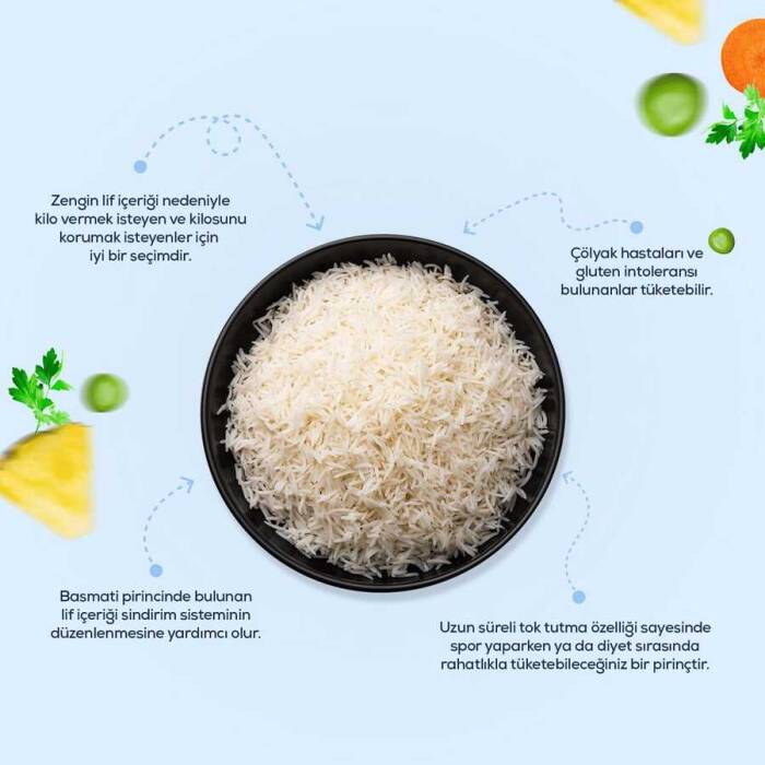 Mahmood Rice Basmati Pirinç 900 G x 2 Adet - 3