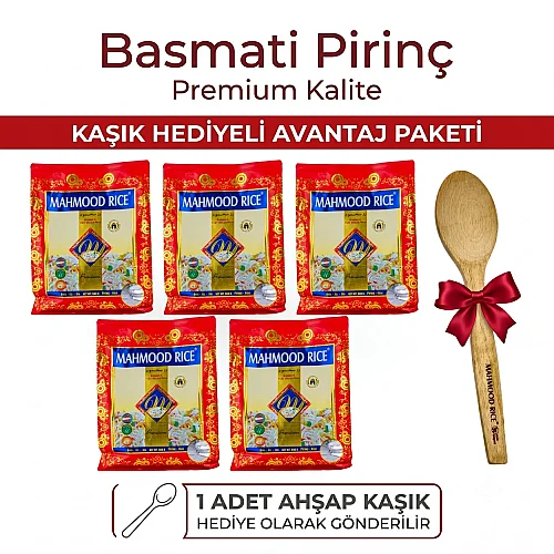 Mahmood Rice Basmati Pirinç 900 G x 5 Adet - Mahmood Rice