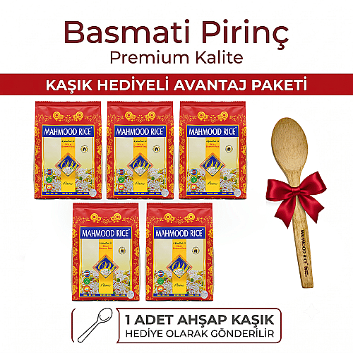 Mahmood Rice Basmati Pirinç 900 G x 5 Adet - Mahmood Rice