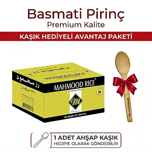 Mahmood Rice Basmati Pirinç 900gr x 20 Paket (1 Koli) - Mahmood Rice