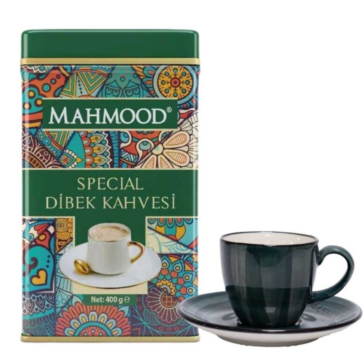 Mahmood Special Dibek Kahvesi Metal Kutu 400 Gr ve Fincan - 1