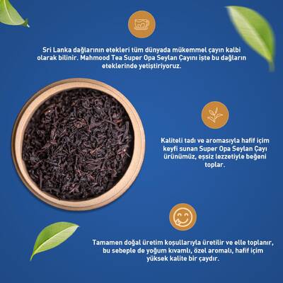 Mahmood Tea Super Opa Ithal Seylan Sri Lanka Ceylon Dökme Çayı 800 Gram - 3