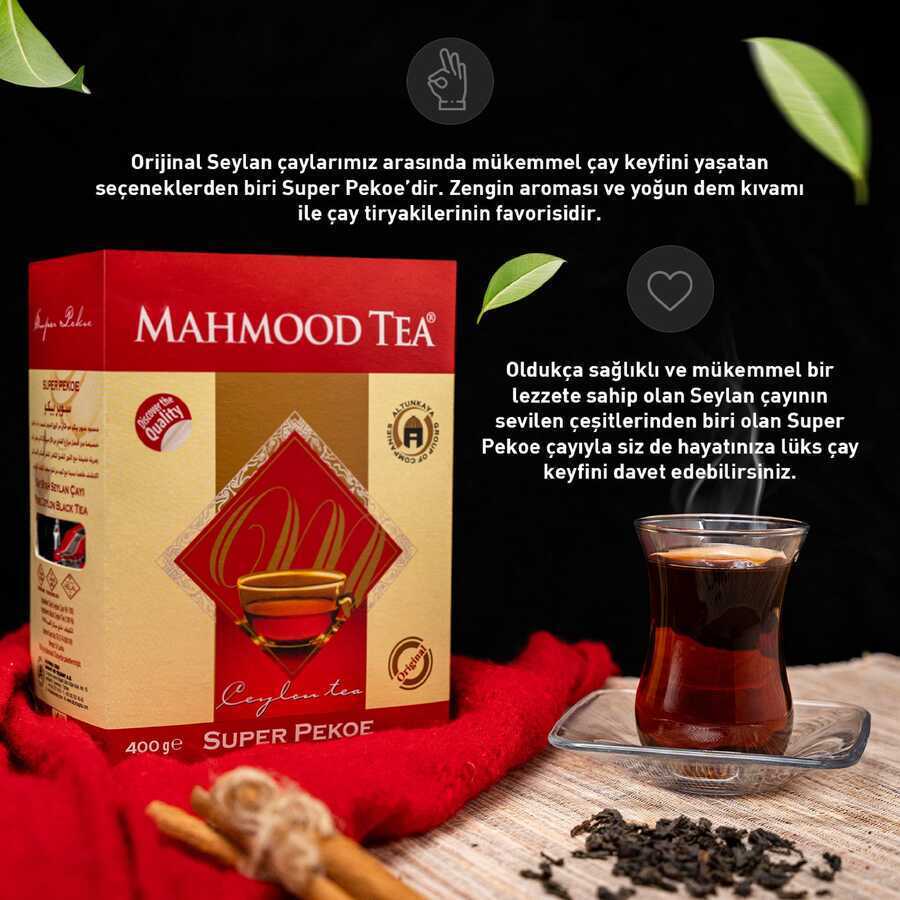 Mahmood Tea İthal %100 Saf Seylan Pekoe Kutu Dökme Çay 400 Gr - 3