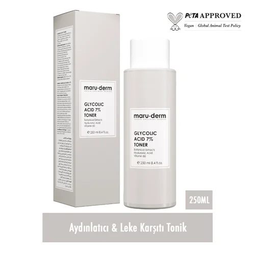 Maruderm Glikolik Asit %7 Aydınlatıcı ve Leke Karşıtı Tonik 250 ml - 1