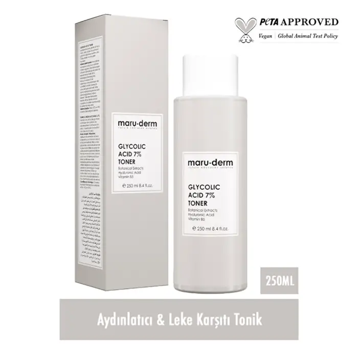 Maruderm Glikolik Asit %7 Aydınlatıcı ve Leke Karşıtı Tonik 250 ml - 1